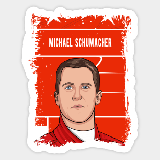 Michael Schumacher Illustration Tribute Sticker